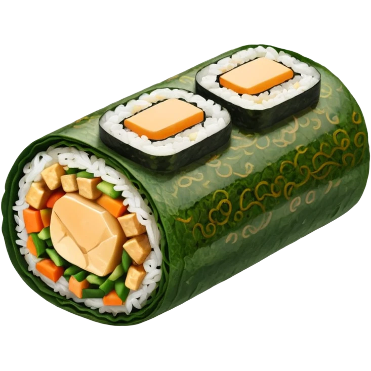 tofu kimbap roll emoji