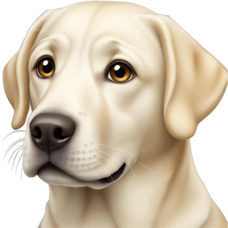 blonde and white labrador dog emoji