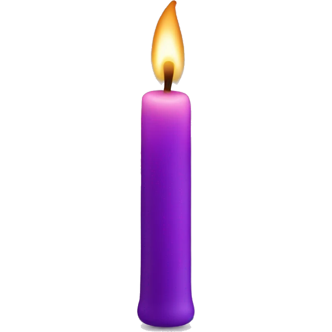 purple canddle without fire emoji