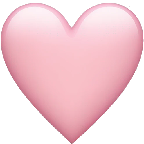 Light pink heart  emoji