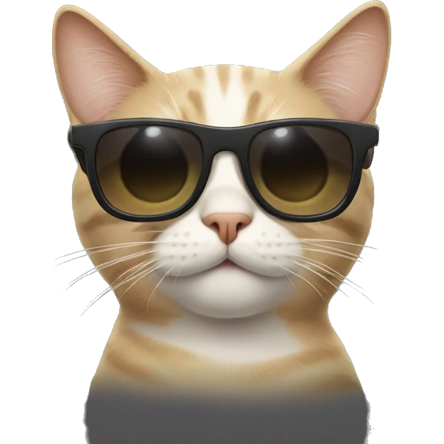 Cat with sunglasses emoji