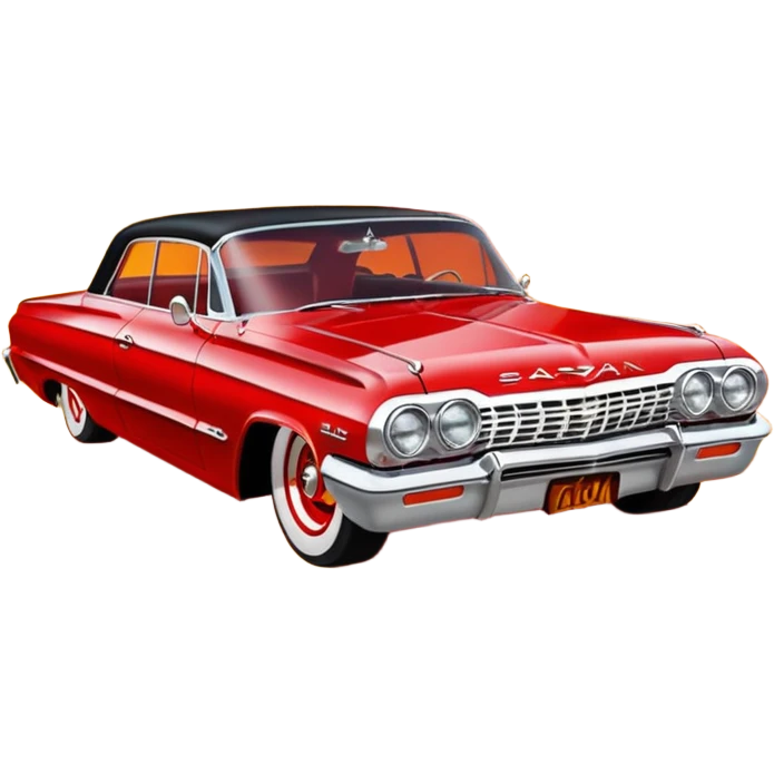 Satan’s streamlined Hot rod custom 1964 impala low rider four door carbon fiber hood   driving through hell  emoji