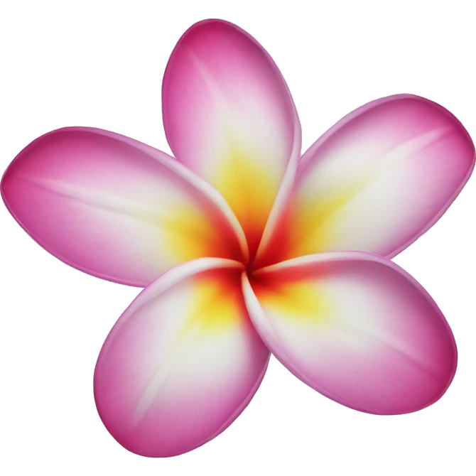 Plumeria flower emoji