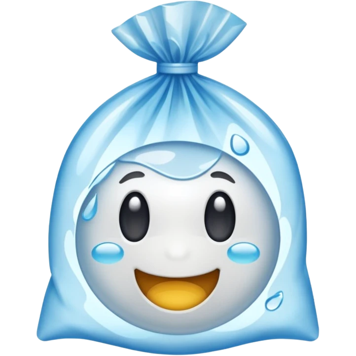 plastik kresek isi air emoji