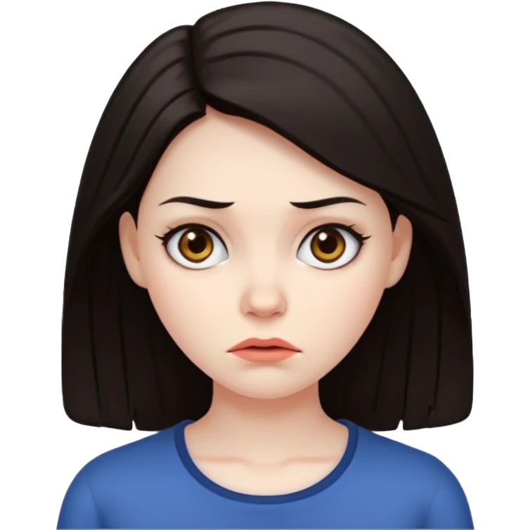 These women look sad. I want them to be unimpressed emoji