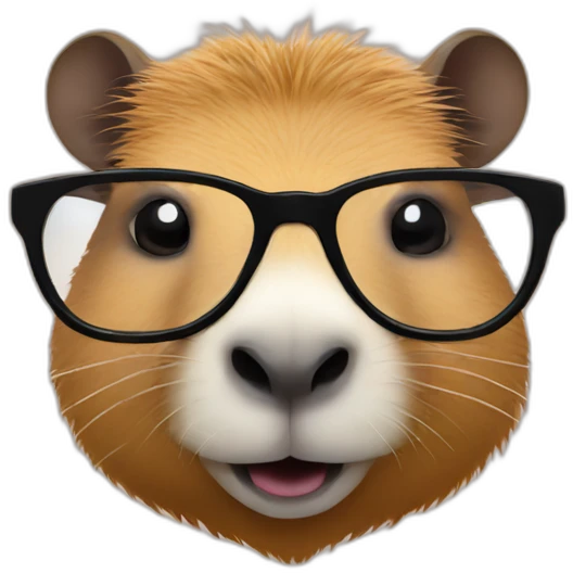 capybara with glasses emoji
