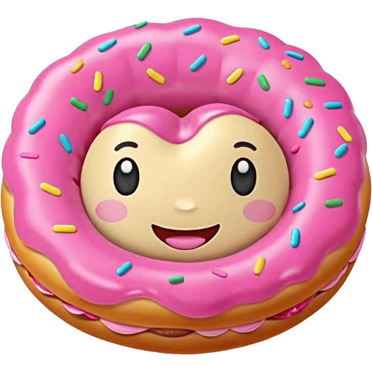 pink inflatable kawaii pan dulce  emoji