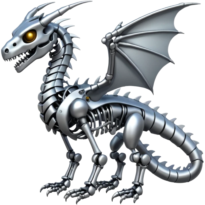 A skeleton robot dragon  emoji