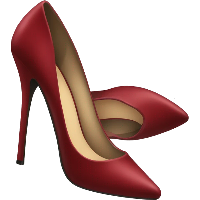 dark red high heels emoji