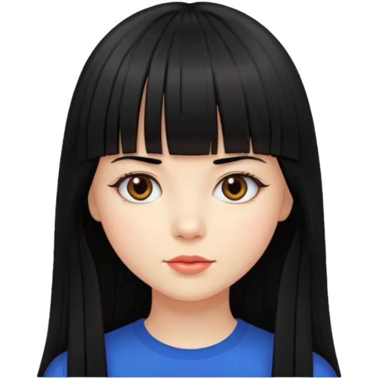 lecture girl with straight bangs fringe long black color hair 
lecture... lecture... emoji