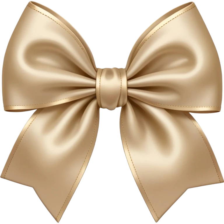 Beige bow emoji