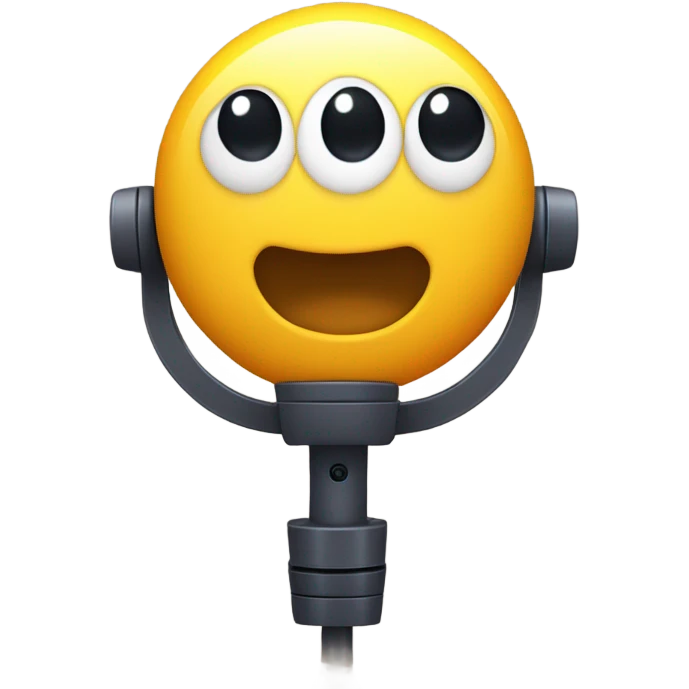 cute microphone  emoji