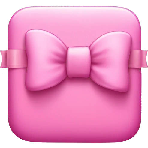 pink iphone with a bow emoji