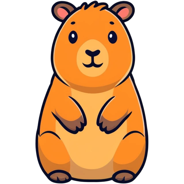 Cute capybara  emoji