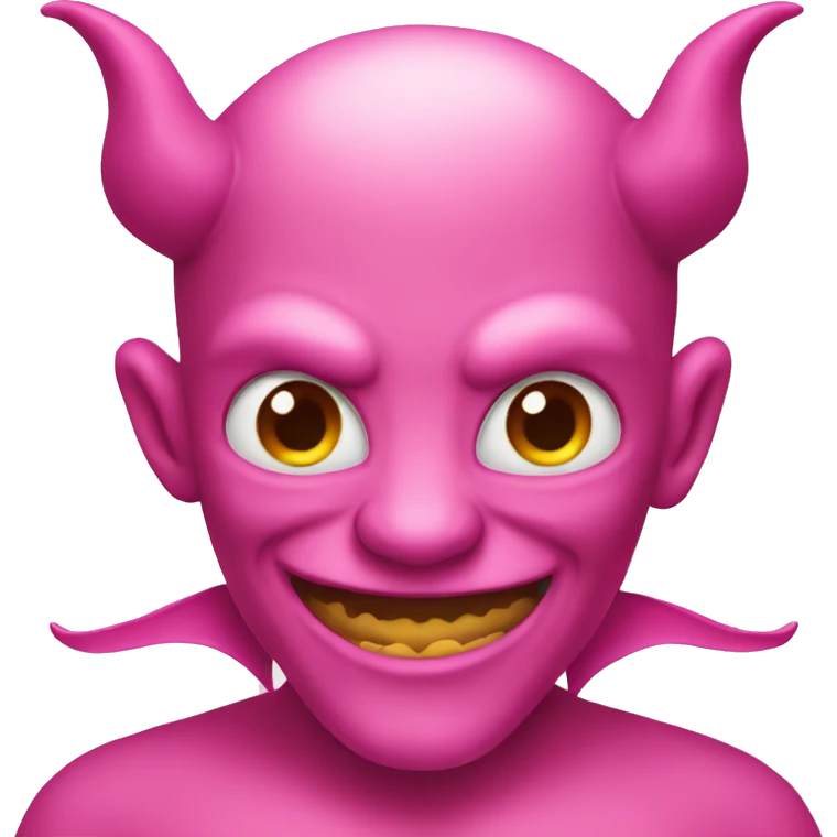 Pink devil emoji  emoji