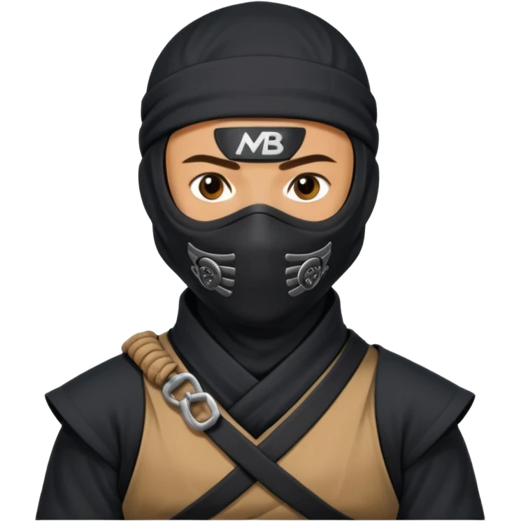 Ninja with MB written on it emoji