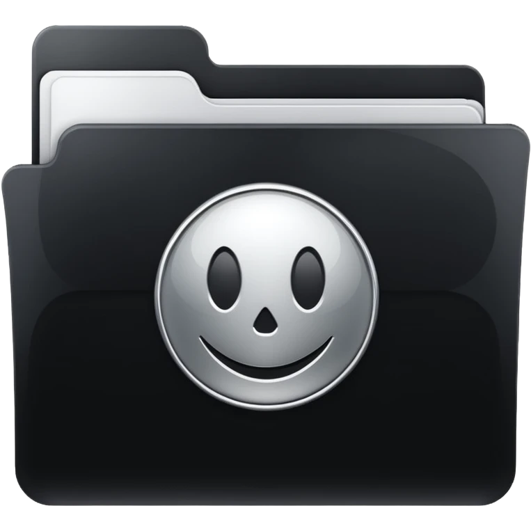 computer folder icon black with text "web design" emoji