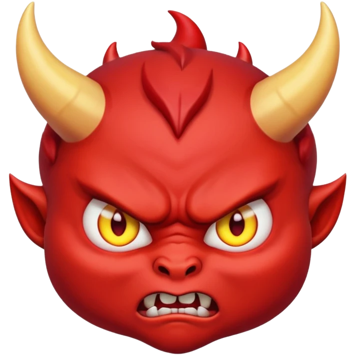 angry baby devil face emoji