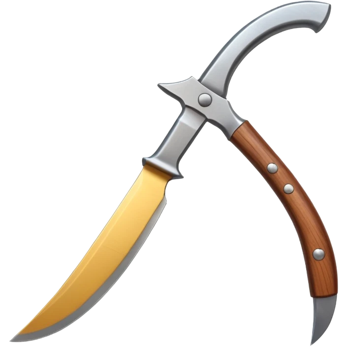 The sickle for mowing grass emoji