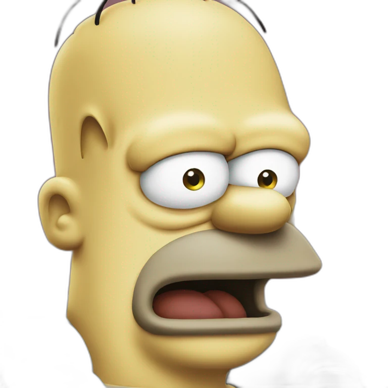 Homer simpson who are angry emoji