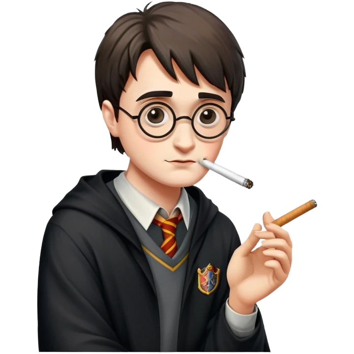 Harry Potter smoking emoji