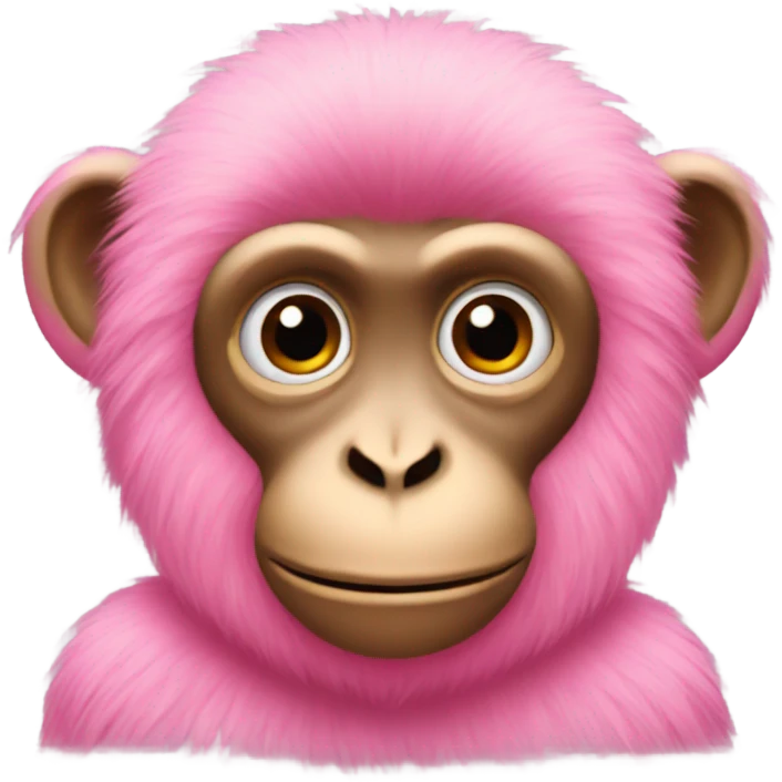 Monkey with pink fur emoji