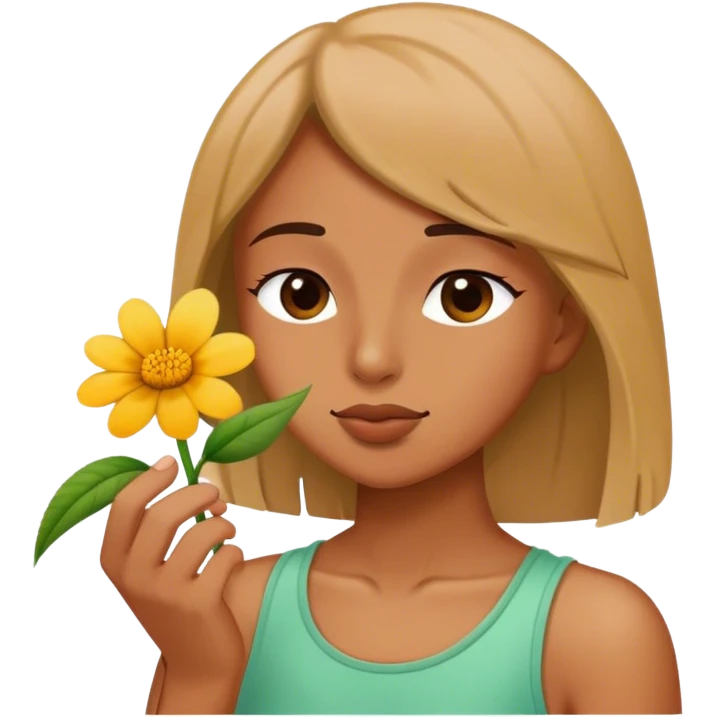The nose and the act of smelling, sensing different scents emoji