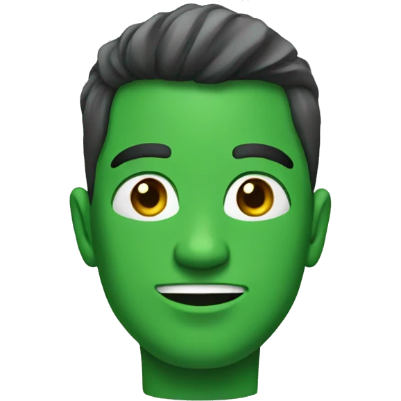 Green bold emoji
