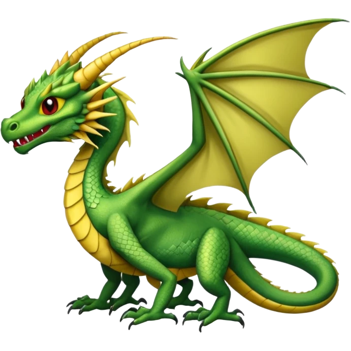 Fourth wing clubtail dragon  emoji