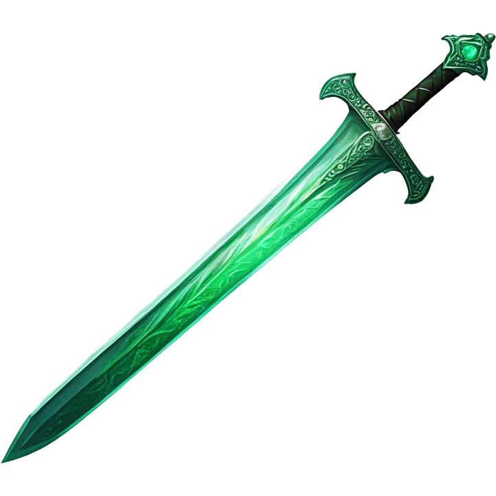Magic Emerald sword emoji