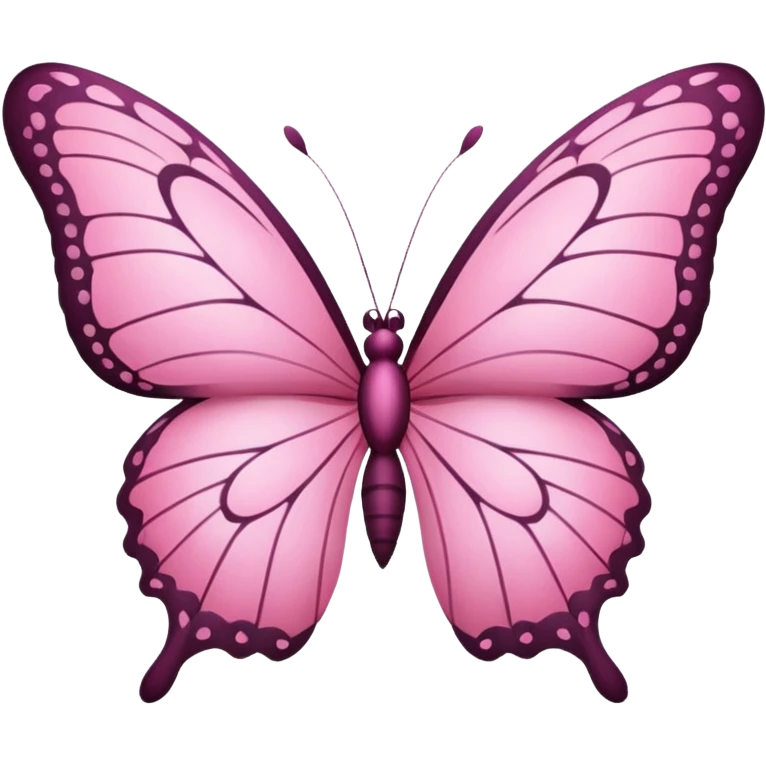 Pink butterfly emoji