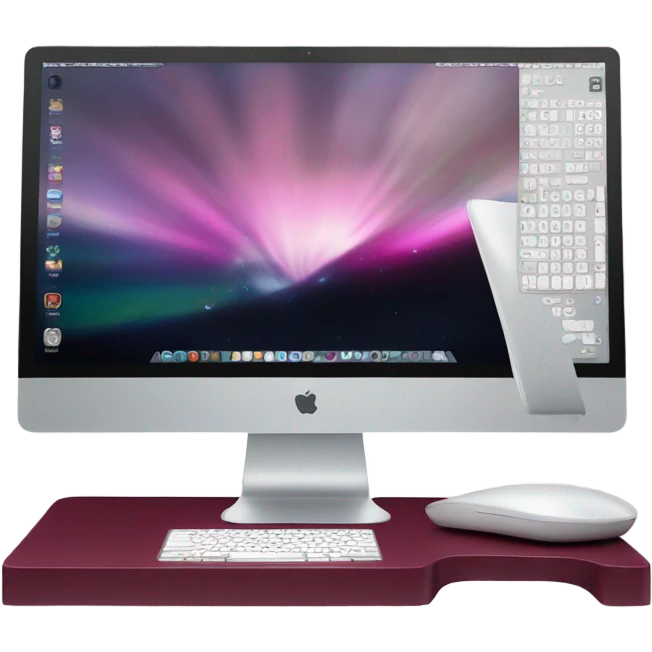 burgundy iMac emoji