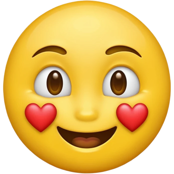 Emoji with kisses on face emoji