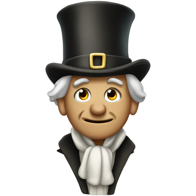 Ebenezer Scrooge in the Christmas Mood emoji