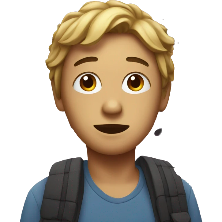 person watching a musical emoji