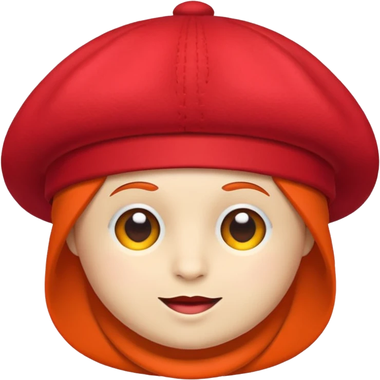  A only red hat emoji