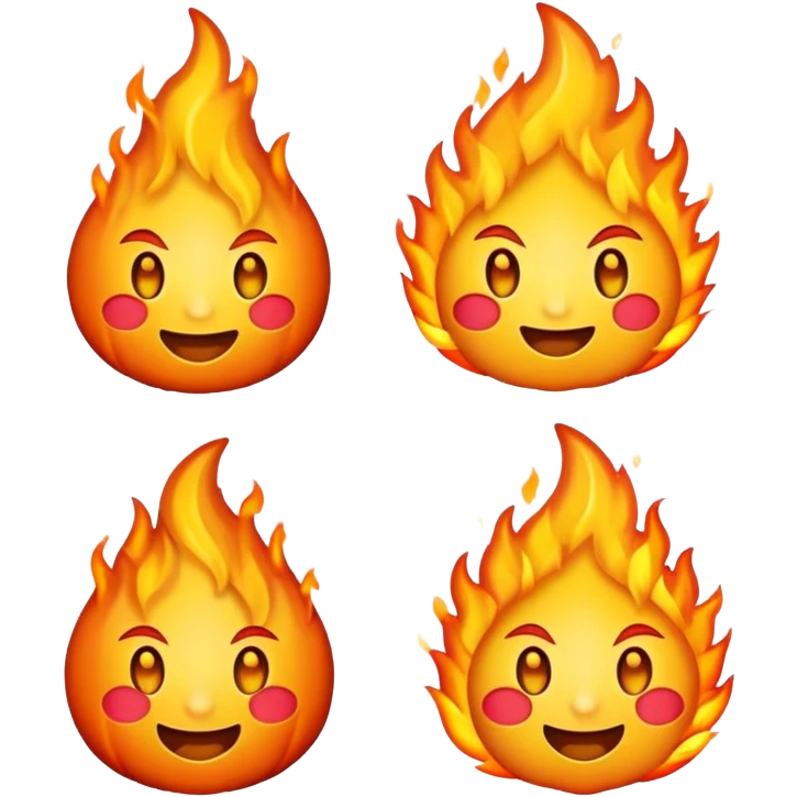Emojis cara de fuego  emoji
