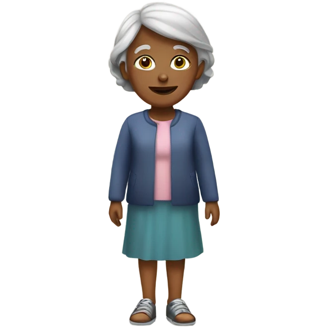 Grandmother with a girl emoji