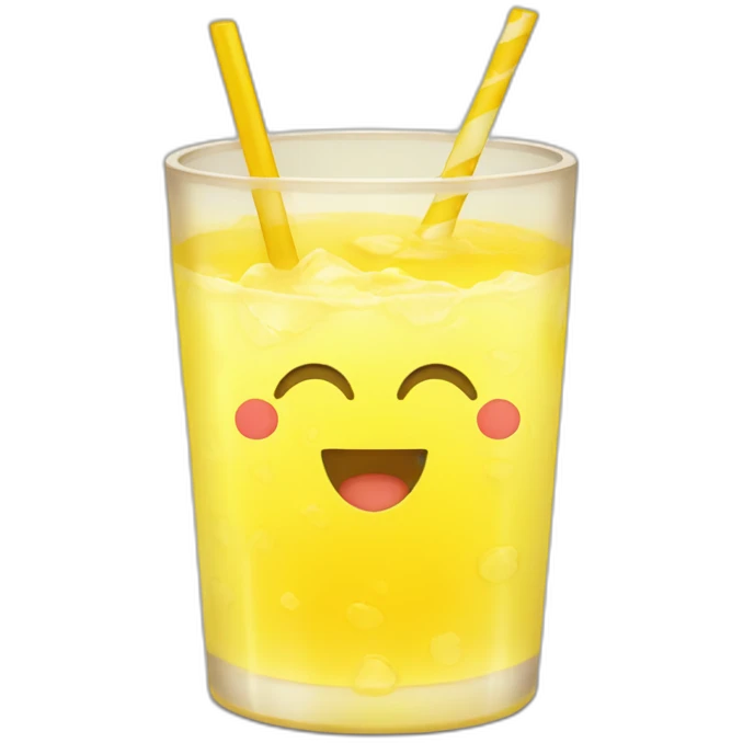Yellow drink Sun emoji