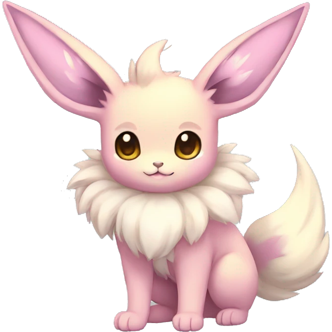 Kawaii Pastel Eeveelution-Cute-Pokémon-fusion full body emoji