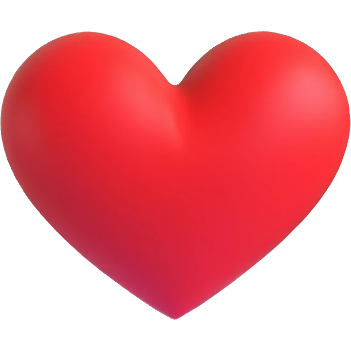 red heart emoji
