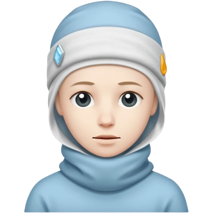 A person with headaches and a cold pack on the head emoji