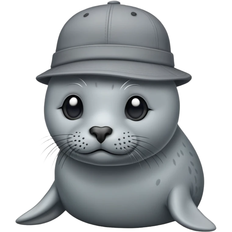 Seal with hat on emoji