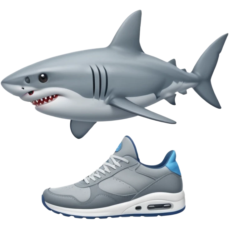 Tiburon con tenis  emoji