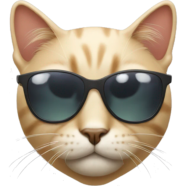 Cat with sunglasses emoji