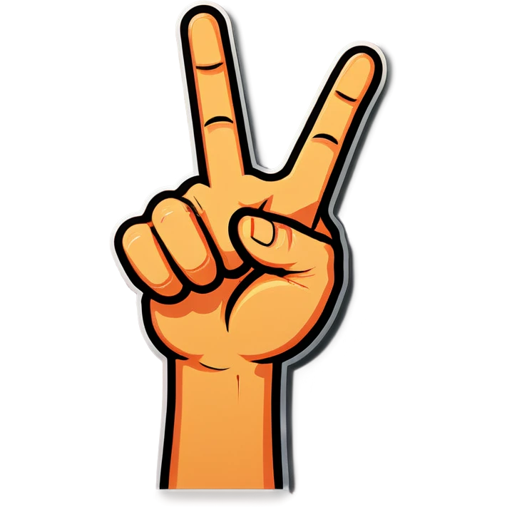 Middle finger and a smile  emoji