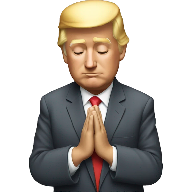 Donald Trump praying emoji