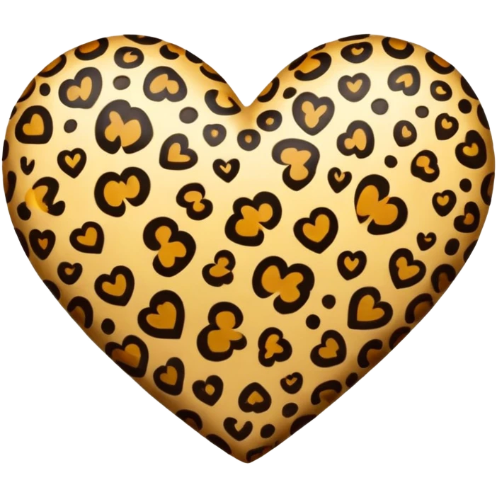 leopard heart  emoji