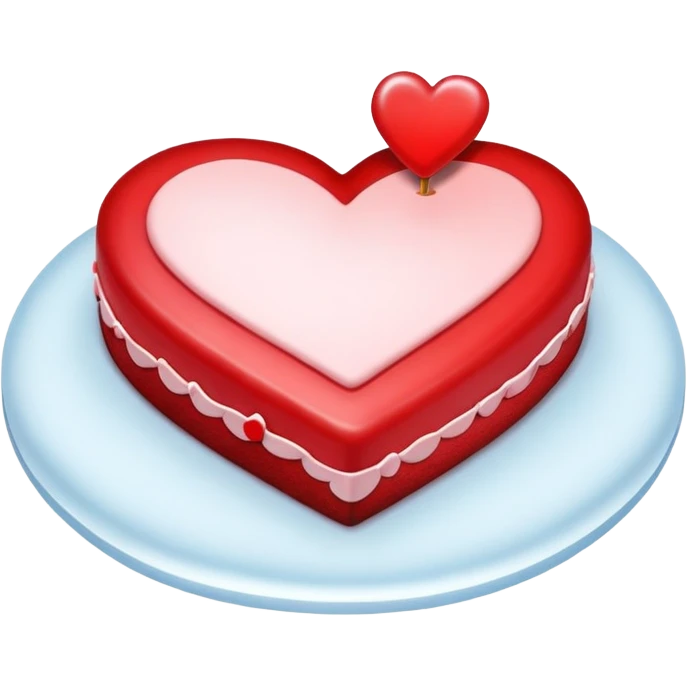 Heart cake emoji