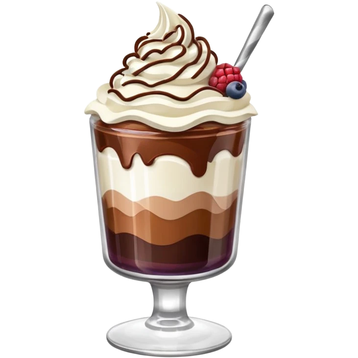 dessert in a glass emoji